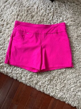 INC International Concepts Women's Pull On 'Intense Pink' Shorts Stretch 8 NWT